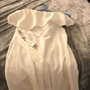 Aritzia. New,tag attached strapless white jumpsuit